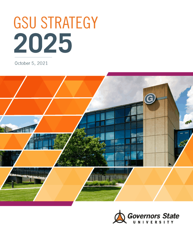 Governors State University Strategy 2025 brochure cover