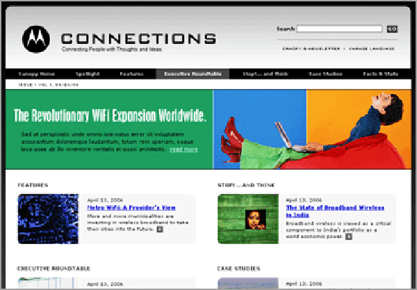Motorola Connections website